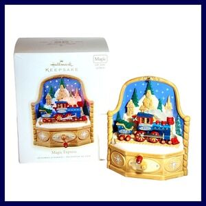 Hallmark Keepsake Ornament 2009 MAGIC EXPRESS Train Light‎ Sound Motion With Box